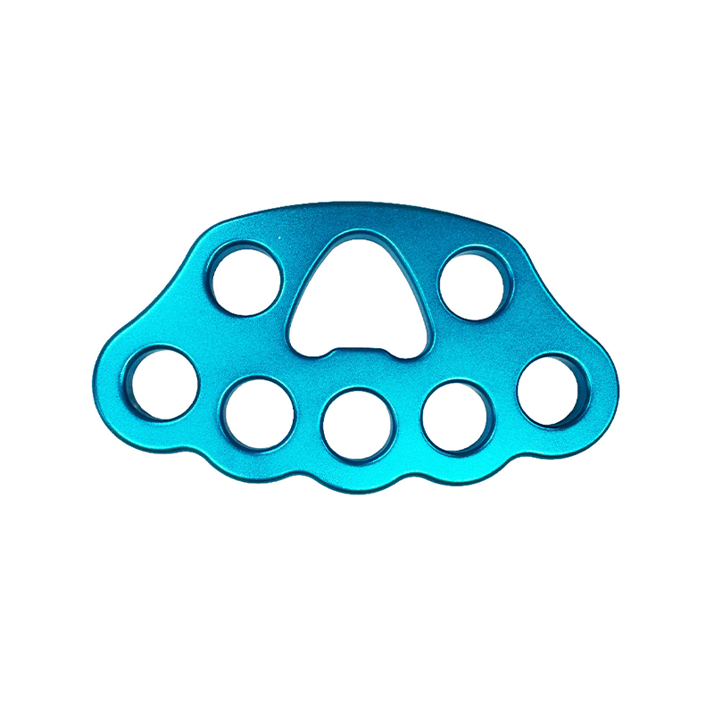 HT-FLB-02 High Strength Aluminium Alloy Rigging Anchor Plate 8/12/15/19 Hole Mountain Climbing Equipment for Camping