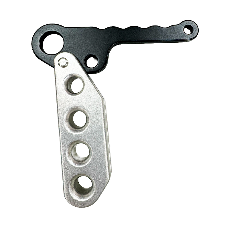 HT-XJ-04 Heavy-Duty Outdoor Climbing Gear 4-Hole Aluminium Hand Descender Durable Fall Protection for 8mm Personal Protective Equipment